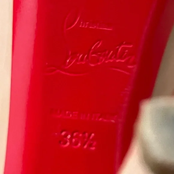 Christian Louboutin Altadama 140 Patent calf NUDE 36.5 open toe - Picture 2 of 6